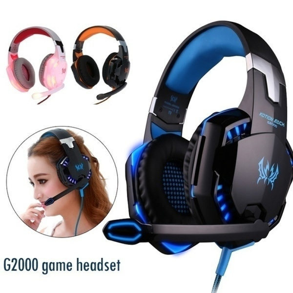 Surround stereo hifi pro gaming headset with hd mic for ps4 xbox pc games computers game virtual hot sale sound gamer