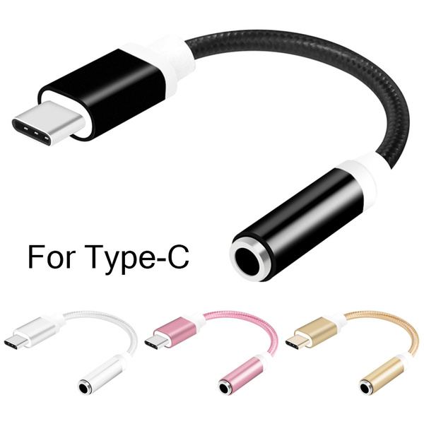 Type C To 3.5mm Jack Converter Earphone Audio Adapter Cable Type