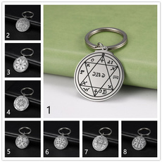 Steel, amulet, pentaclependant, Key Chain