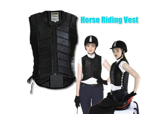 Horse Riding Vest EVA Padded Protective Safety Equestrian Waistcoat Equipment UK 