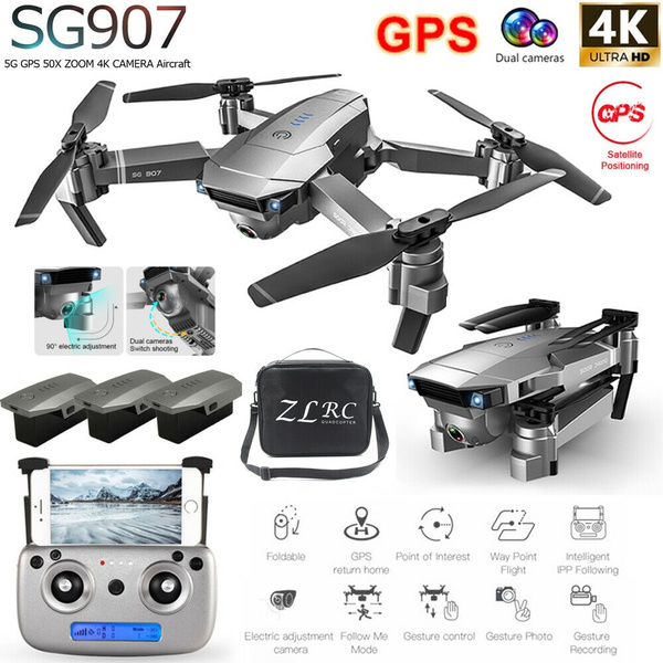 fysisk Mania Antagonisme SG907 GPS Drone With 4K HD Dual Camera 5G Wifi FPV Drone RC Quadcopter |  Wish