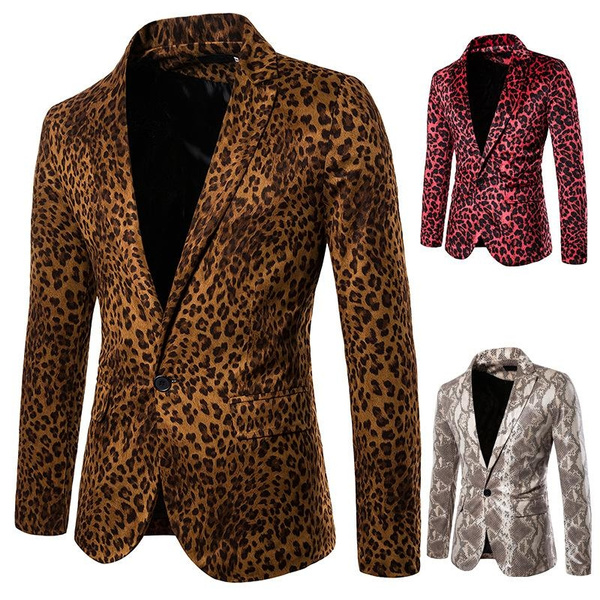 leopard blazer men