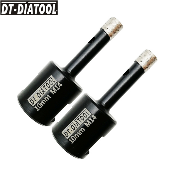 Dt diatool 2pcs 10mm 3 8 inch diamond concrete core drill bit granite