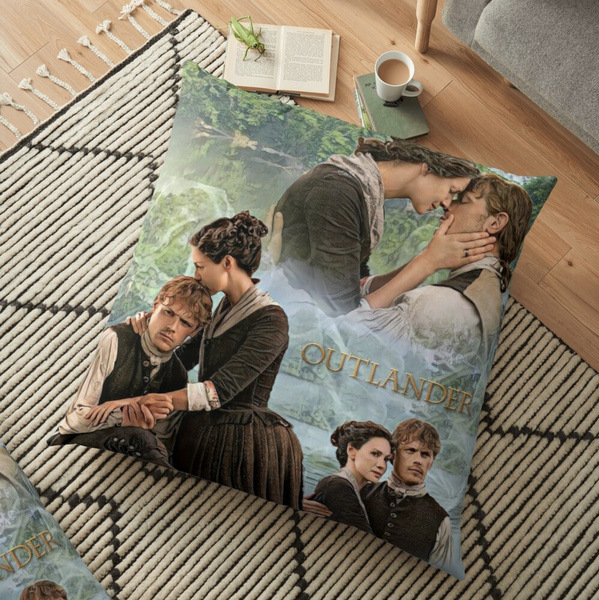 Outlander Jamie And Claire Collage Pattern Pillow Case Fashion Square Cushion Car Sofa Home Office Decor Wish - Outlander Home Decor