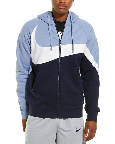 Nike big on sale swoosh zip hoodie