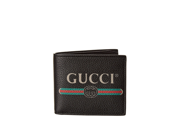 Gucci Gucci Print Leather bi-fold Wallet - Farfetch