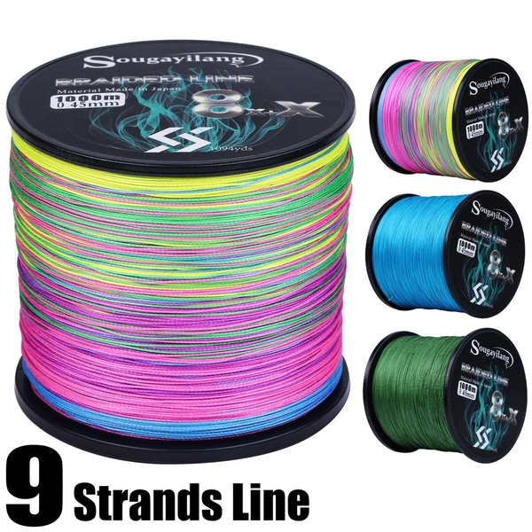 Cheap 9-strand 100 Meter Fishing Line, Strong Horse Fishing Line