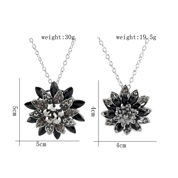 Black deals dahlia jewelry