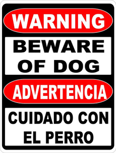 warningsign, Pets, Dogs, Metal