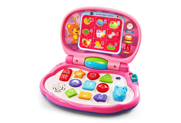 VTech Brilliant Baby Laptop, Learning Toy for Baby, Pink 