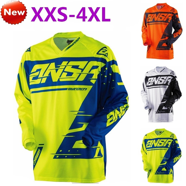 Men Long Sleeve O-Neck Shape Motorcycle Outdoor Speed Surrender Motocross Racing Quick-Drying Tee