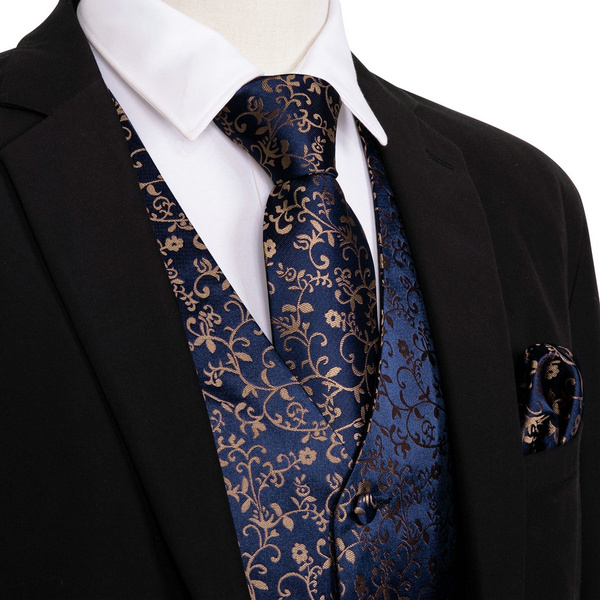 mens floral suit vests