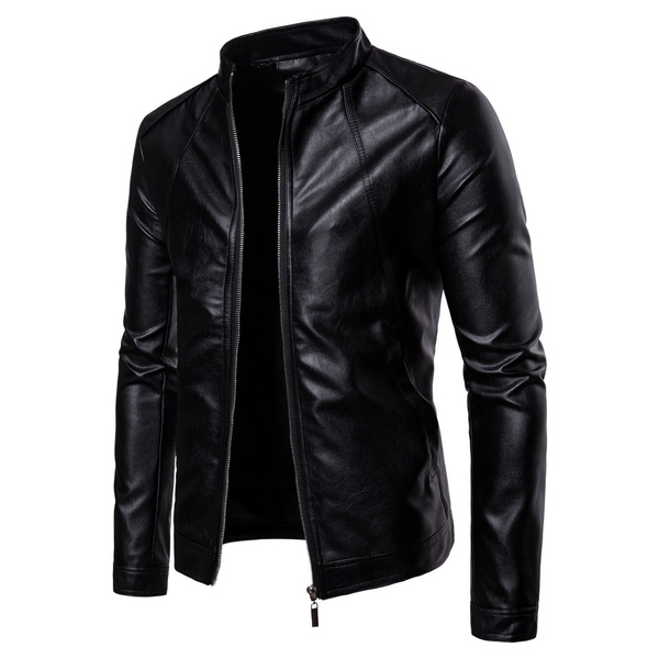 jacket leather mens winter