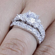 DIAMOND, Jewelry, 925 silver rings, Silver Ring
