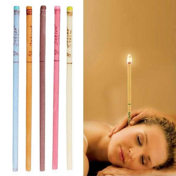 20pcs Ear Wax Cleaner Removal Hollow Candles Natural Bee Wax Healthy Cleaning 