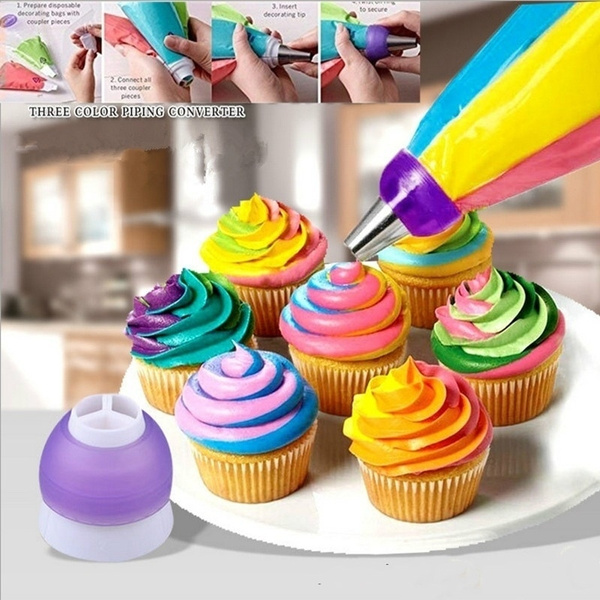 Cake decorating piping 2024 bags and nozzles