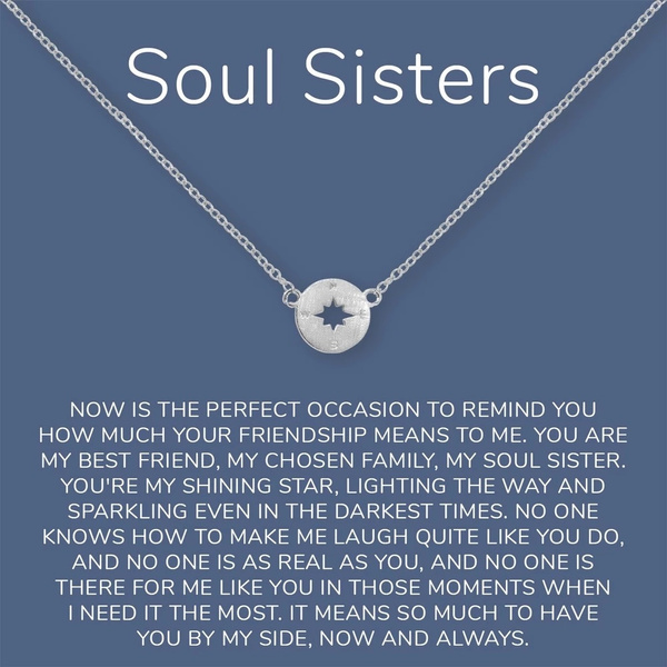 To My Soul Sister and Best Friend – Soul Sister Necklace Best Friend Gift –  Love Knot BV1059 – HomeWix