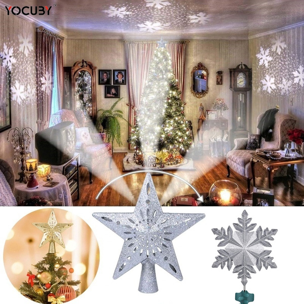 Snow Tree Topper Snowfall LED Lights 