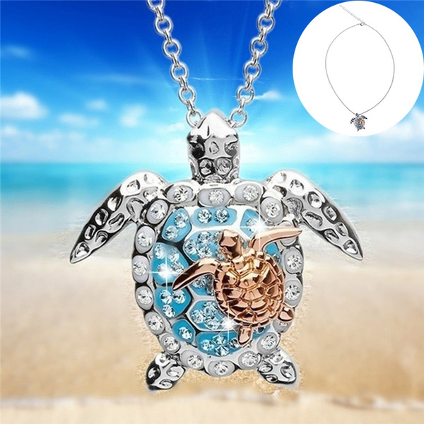 diamond turtle necklaces