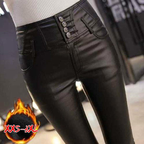 Leather Look High Waisted Leggings | SOSANDAR | M&S