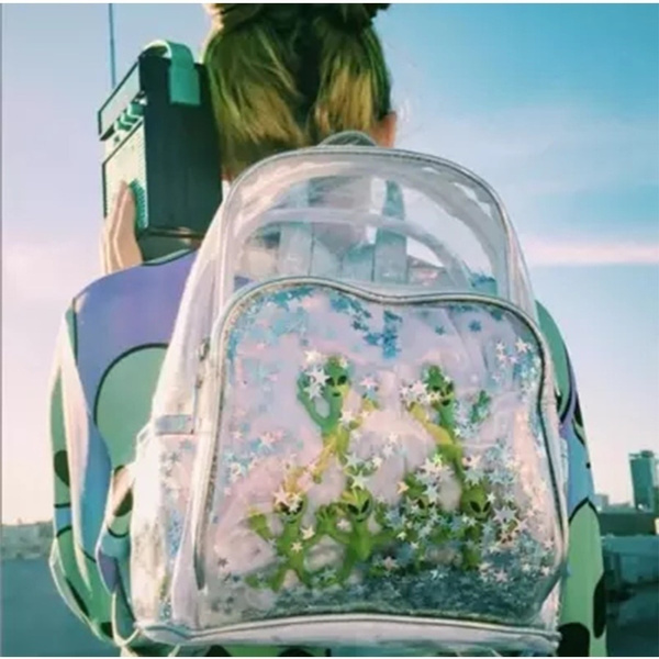 clear alien backpack