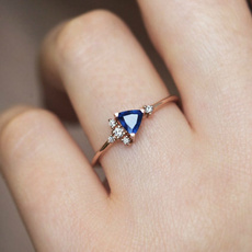 Blues, DIAMOND, wedding ring, Blue Sapphire