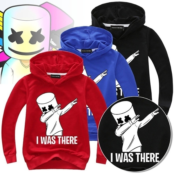 New Fashion Children Dj Marshmello Mask Music Boys Hoodie Casual