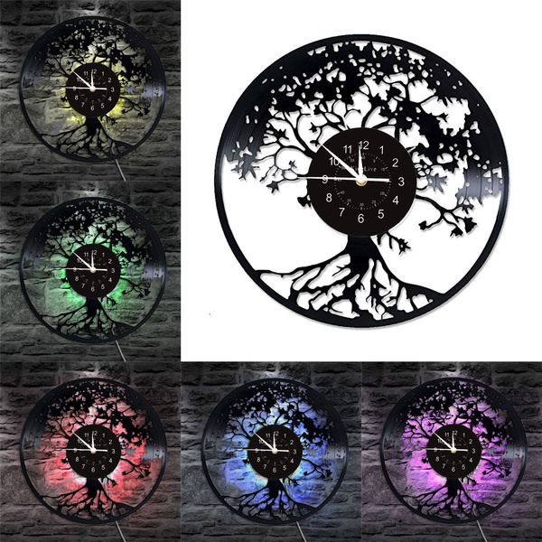 Details about   LED Vinyl Clock One piece LED Wall Art Decor Clock Original Gift 5709 