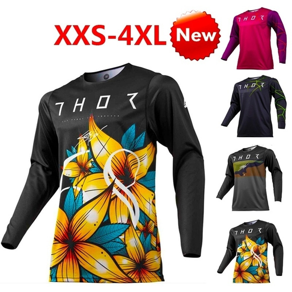 Men Long Sleeve O-Neck Shape Motorcycle Outdoor Speed Surrender Motocross Racing Quick-Drying Tee