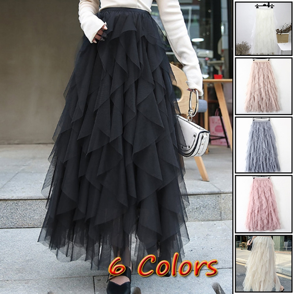 Tulle maxi skirt on sale 00