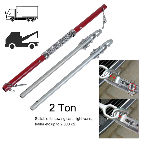 2 Tonne Ton Recovery Tow Bar Towing Pole Spring Damper Car Van NEW 