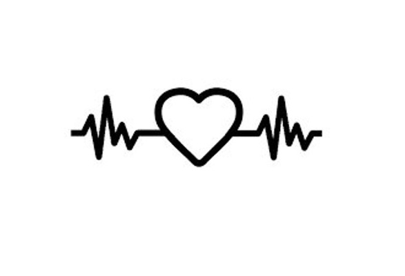 heart beat' Sticker | Spreadshirt