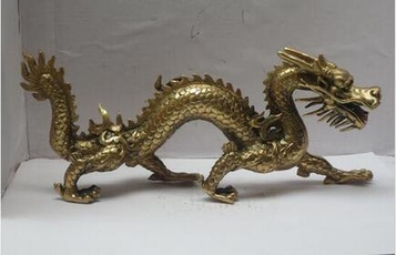 Brass, Copper, dragonstatue, Chinese