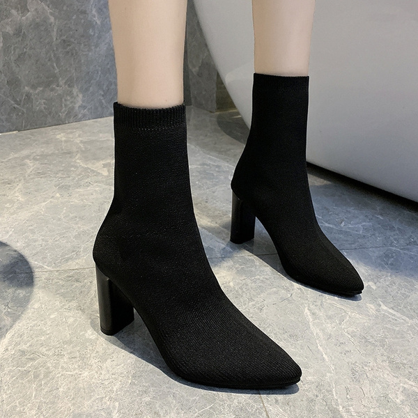 Korean style heels boots Korean Style