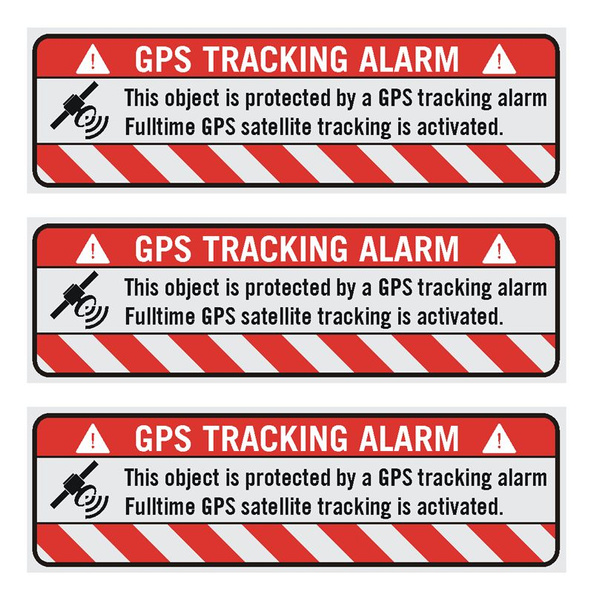 3X Anti-Theft GPS TRACKING Alarm system sticker Anti-Theft  sticker for car biHH 