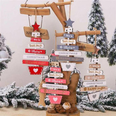 party, christmastreependant, woodpendant, Home Decor