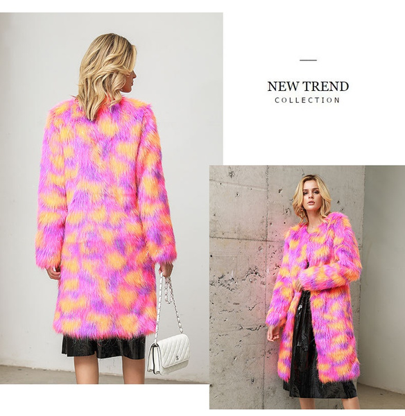 rainbow plus size coats