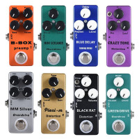 Micro Guitar Pedal Alloy Electric Mini Guitar Effect Pedal Guitar True 