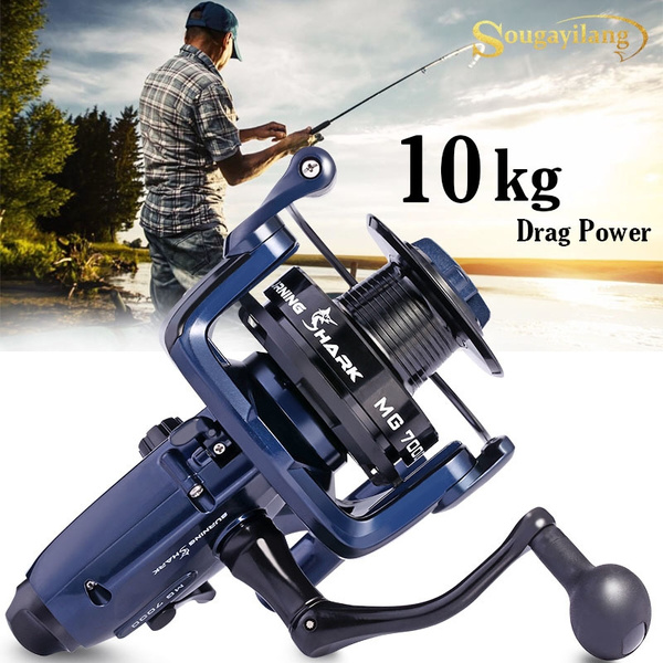 Sougayilang Spinning Fishing Reel MG7000 10kg Strong Drag Power