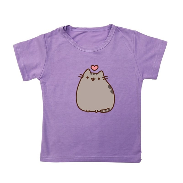 Cotton shirts pusheen cat 