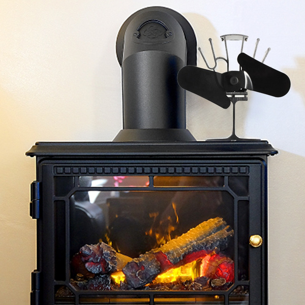 New 2blade fireplace fan heat power fan Woodfired thermodynamic