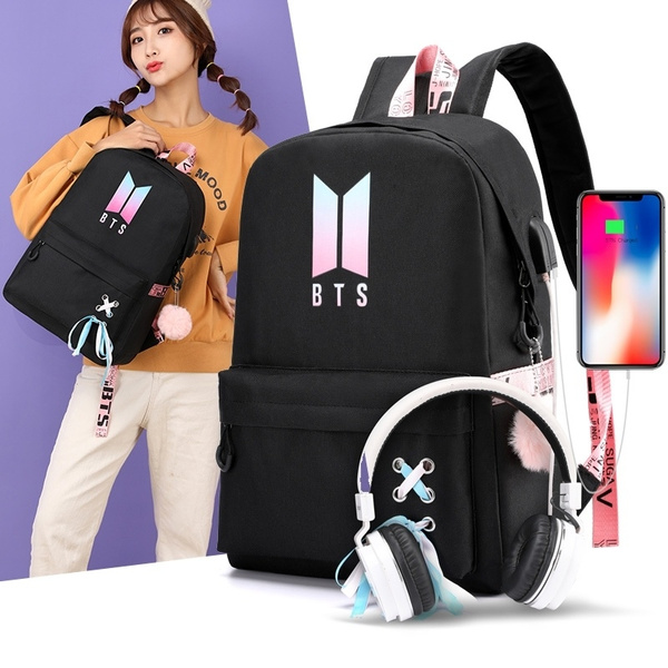 Bts backpack outlet for girls