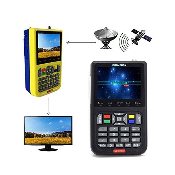 IBRAVEBOX Accurate V8 Finder Digital Satellite TV Signal Finder Meter