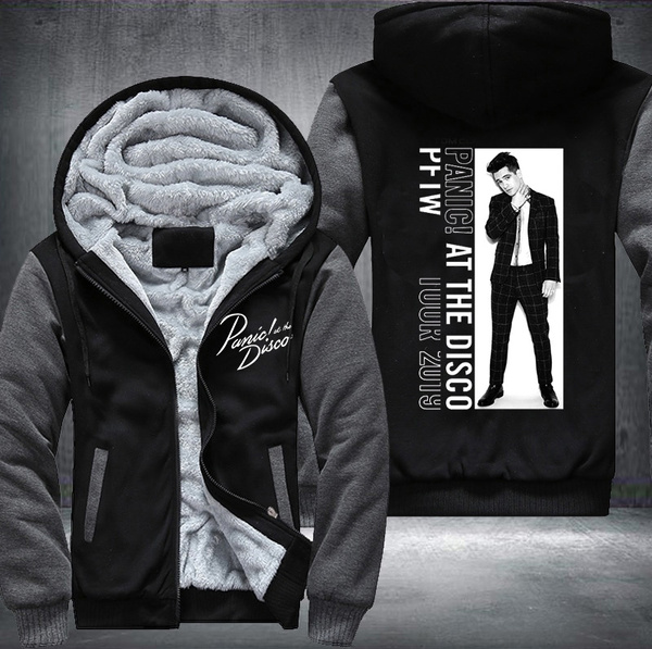 Panic at the disco White Block Photo Winter Fleece Mens