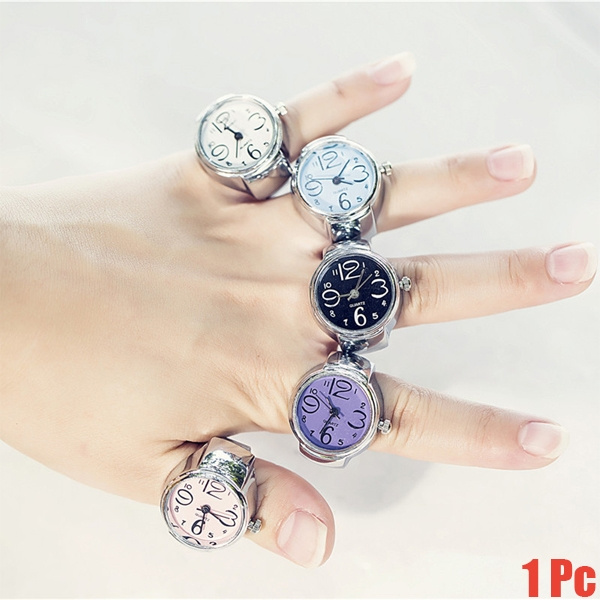 Finger ring watch for ladies hot sale