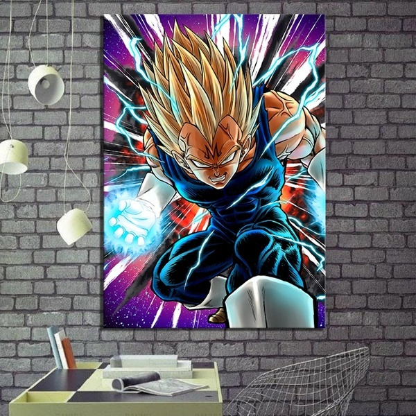 Dragon Ball Z Wall Art, Vegeta, Super Saiyan, Son Goku Wall Art by Quoc  Nguyen