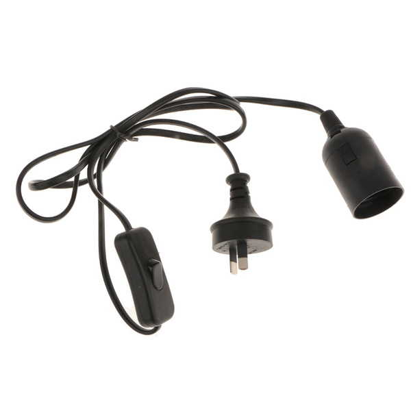 E27 Light Bulb Socket Lamp Holder To Au Plug Power Cord Adapter With Switch Wish E27 Light Bulb Socket Lamp Holder To Au, Lamp Socket With Cord And Switch