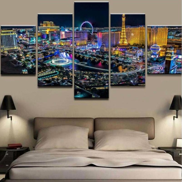 Canvas Set of Las Vegas City Las Vegas Large Wall Art for 