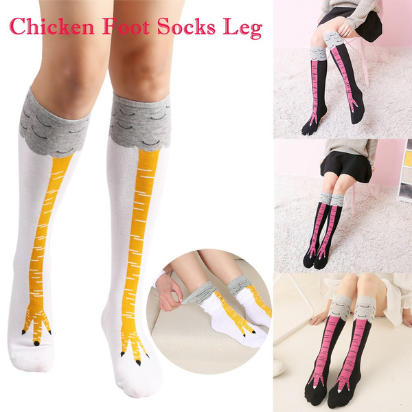 Women's Chicken Foot Socks Leg/Knee Socks 3D Chicken Sock Performance Stockings 