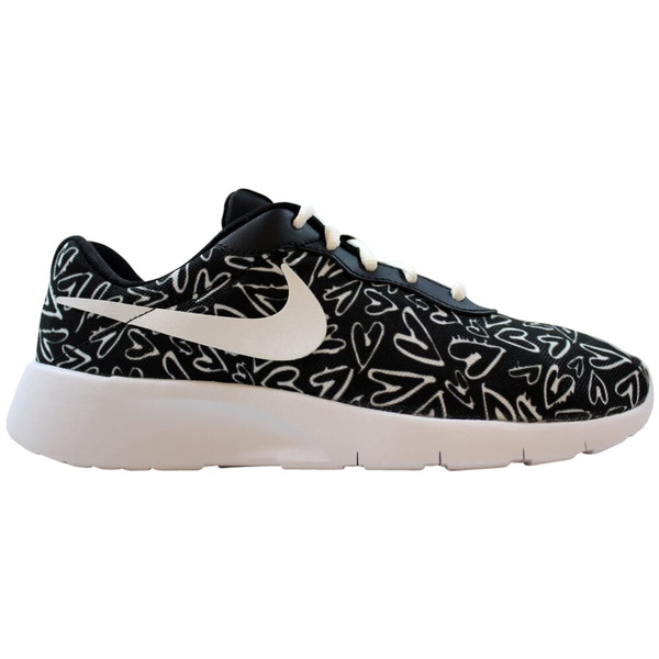 Nike Tanjun Print Black White Lava Glow 833668 003 Grade School Wish